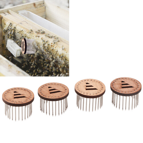 Gabbia per regina delle api tipo ago 135 g argento 5x3,7 cm
