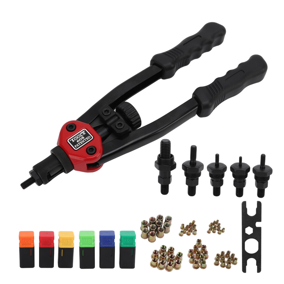 13In Rivet Nut Tool Set Hand Riveter With M3 M4 M5 9121376222511