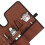 Portable Canvas Cocktail Kit Bag, Foldable Roll, 45x31.5cm Brown 4