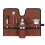 Portable Canvas Cocktail Kit Bag, Foldable Roll, 45x31.5cm Brown 3