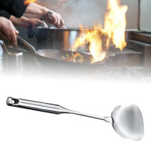 Edelstahl Spatel Verlängertem Griff Multifunktionale Solider Wender zum Kochen, Rühren, Mischen
