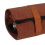 Portable Canvas Cocktail Kit Bag, Foldable Roll, 45x31.5cm Brown 6