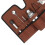 Portable Canvas Cocktail Kit Bag, Foldable Roll, 45x31.5cm Brown 8