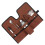 Portable Canvas Cocktail Kit Bag, Foldable Roll, 45x31.5cm Brown 12