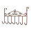 Iron Door Hook Multifunctional 6kg Load Capacity, 420x230mm 3