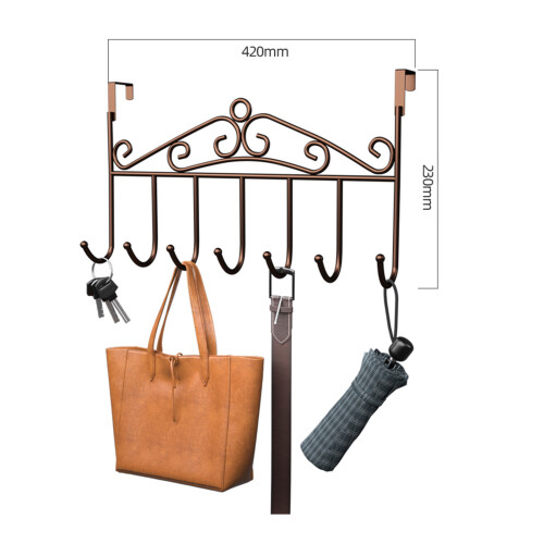 Iron Door Hook Multifunctional 6kg Load Capacity, 420x230mm 1