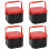 4pcs Portable Plastic Fishing Bait Holder Box Worm 6