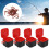 4pcs Portable Plastic Fishing Bait Holder Box Worm 7