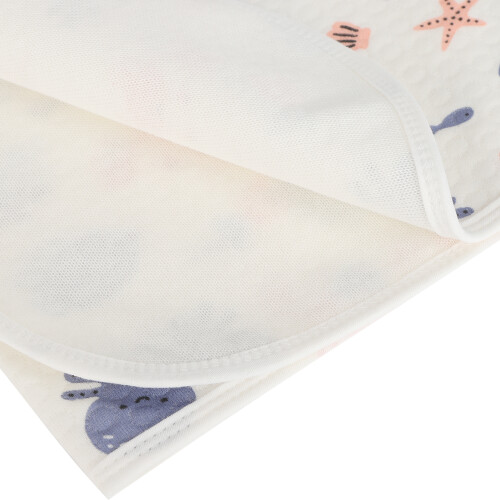Waterproof Washable Cotton Changing Pad Liner 80x100cm Underwater Theme 2