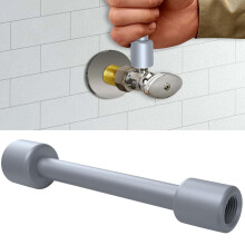Clé pour robinet d'arrêt angulaire en acier nickelé, filetage 3/8-1/2 po