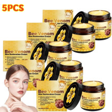 5PCS Bee Venom Skin Repair Cream Warts,Moles,Age Spots Soothing Repair Care