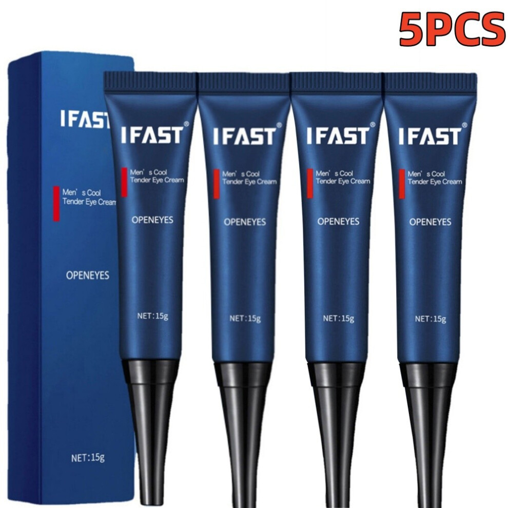 5PCS Mens Eye Cream anti Aging, Awaken Peptide Lifting Eye Gel, Caffeine Eye Cream