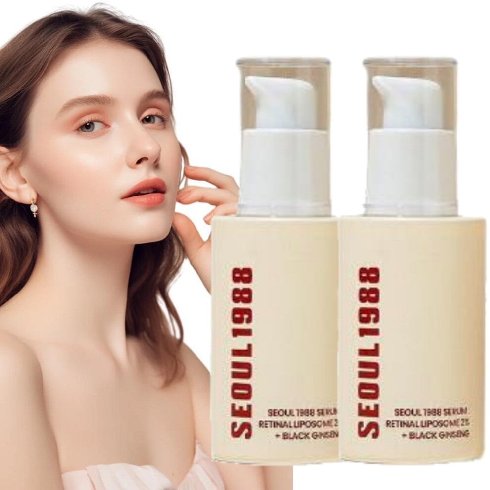 Black 2Pc Ksecret Seoul 1988 Serum : Retinal Liposome 2% + Ginseng, 30Ml