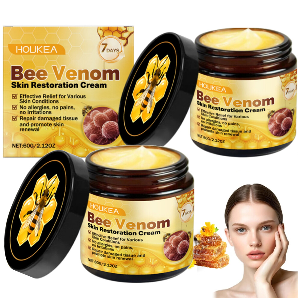 Cream 2Pcs Bee Venom Repair Comprehensive Anti-Wart Serum Hydrating Moisturizing For All Skin Types