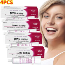 4PCS Long lasting Thermoplastic Denture Adhesive 28g - 100% ORGINAL