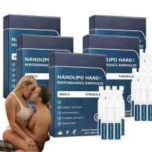 5Box NanoLipo HardX Performance Ampoules - Men's Vitality Energy Booster Performance