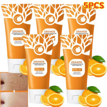 5PCS 50g Orange Enzymes Facial Skin Exfoliating Brightening Scrub Gel Hot
