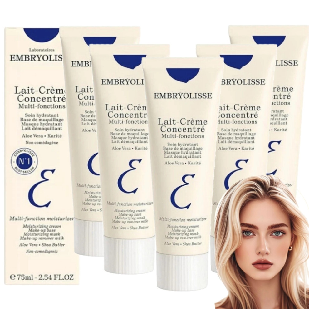New 5Pc Embryolisse Lait-Crème Concentré 75Ml