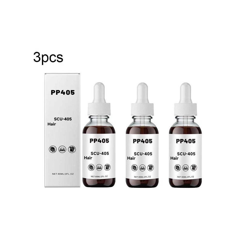 3PCS PP405 Hair Care Anti-Hair Loss Fast Absorbing and Non-Greasy Hair Growth 60ml
