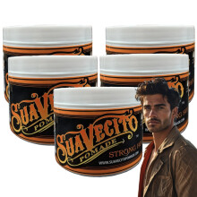 5PC Suavecito Firme Strong Hold Pomade, Strong Hold Pomade For Men, 4oz/113g
