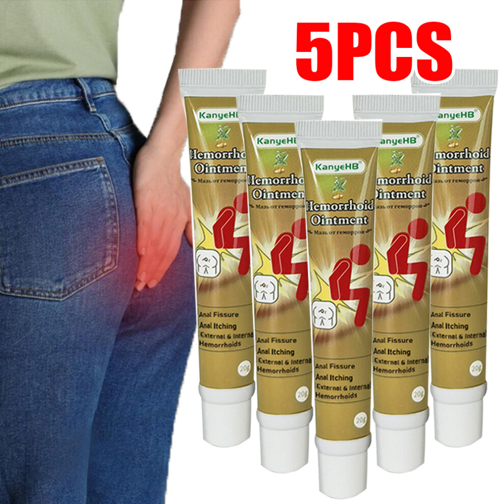 5Pc Hemorrhoid Haemorrhoids Pain Piles Anal Fissure Prolapse Hemorrhoid Cream