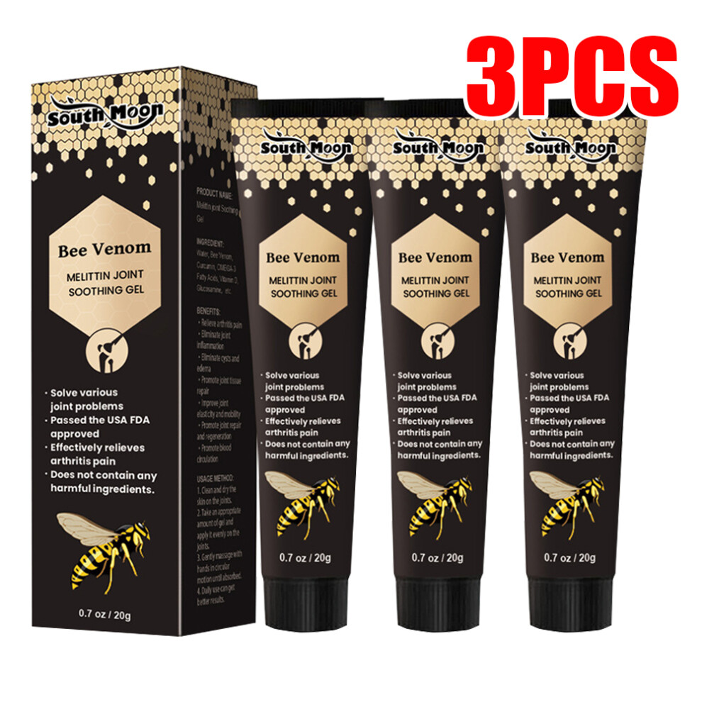 3PC New Zealand Bee Venom Professional Treatment Gel, Bee Venom Treatment Gel