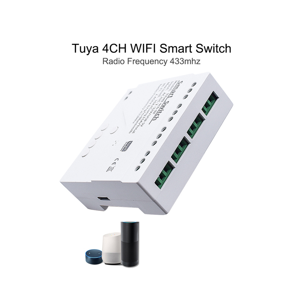 Tuya Smart Switch Wifi Diy Timer + Afstandsbediening 7-32V 4CH-image