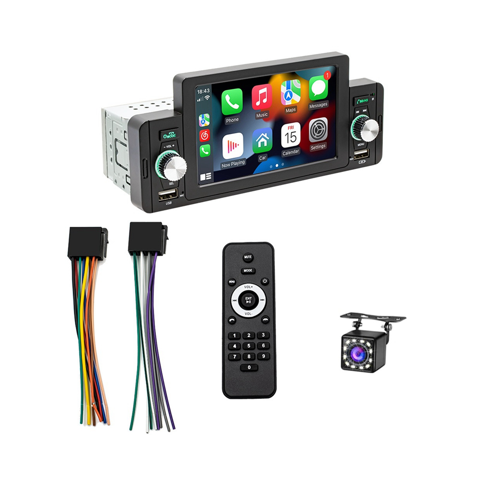 5Inch Single Din Car Stereo Wireless Carplay Android Auto Mirror-Link 4711171697680