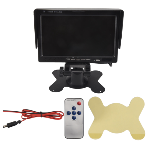Monitor HD para câmera de ré com visão traseira para carro e caminhão 1