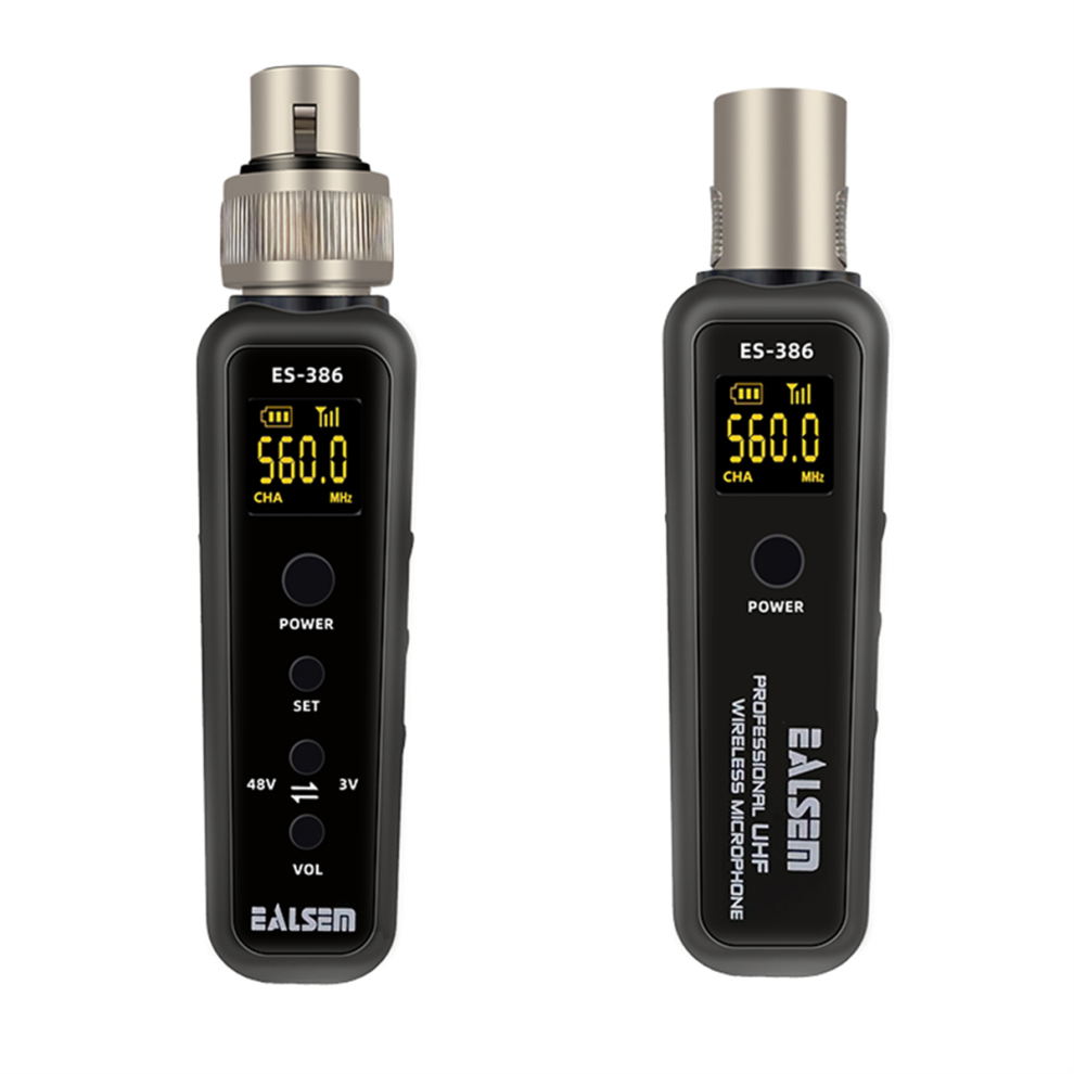 Uhf Microphone Converter Xlr Transmitter Receiver 640-690Mhz 4711171694115