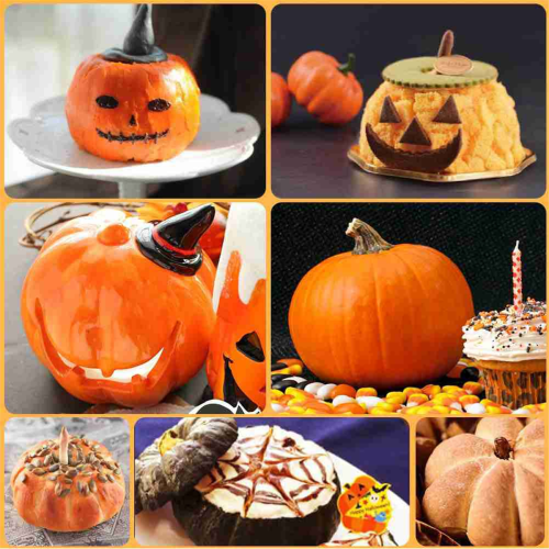 7Inch Pumpkin Shaped Mousse Mold 3D Cake Pan Silicone Mold 1