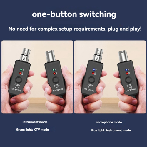 Sistema wireless per microfono Trasmettitore wireless UHF 1