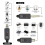 Sistema wireless per microfono Trasmettitore wireless UHF 7
