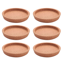 6 Pack 4 Inch Cork Coasters for Most Kind of Mugs in Office or Home
