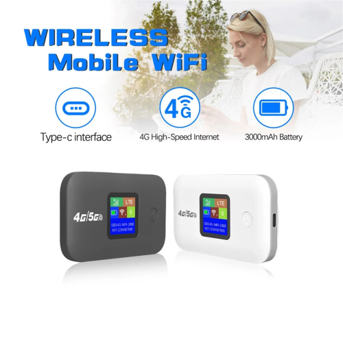 A8 4G Lte Router Ασύρματο Wifi Φορητό Μόντεμ 3000mAh, A 2