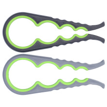 2 pezzi 4-in-1 apribottiglie e barattoli 249 g antiscivolo verde