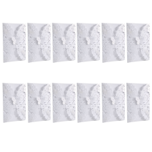 10Pcs/Set Carved Butterflies Invitation Card for Wedding: White