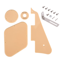 1 set pickguard cremă/suport/șuruburi pentru înlocuirea chitarei în stil LP