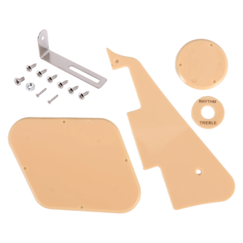 1set Cream Pickguard /Bracket/Screws for LP Style Guitar Replacement 1