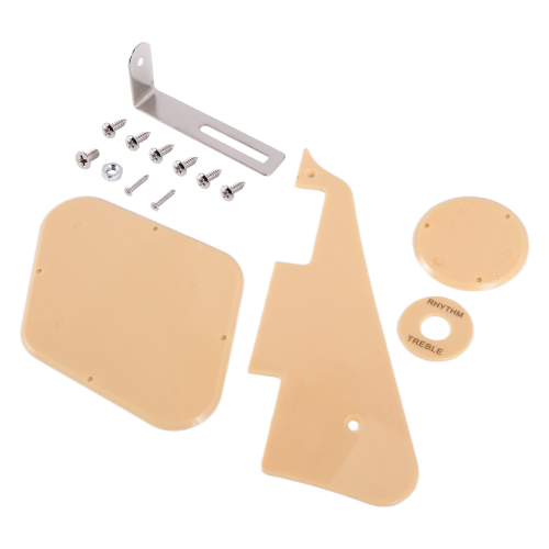 1set Cream Pickguard /Bracket/Screws for LP Style Guitar Replacement 2