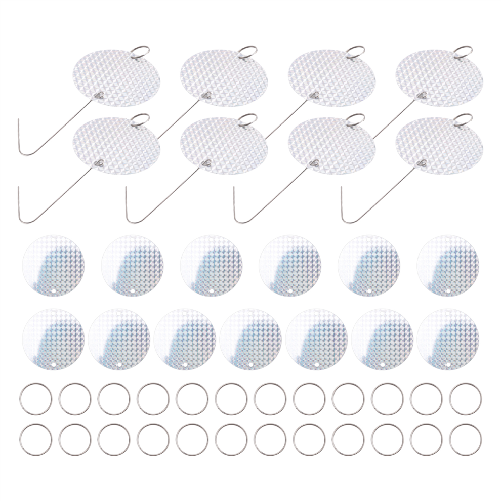 24PCS/Set Bird Repellent Discs Reflective Hanging Device to Keep-image-OPC-PJBSGKW-NEW
