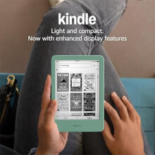 Amazon Kindle (16GB) Lightest and most compact Kindle with glare free display adjustable front light and long battery life ,With Ads