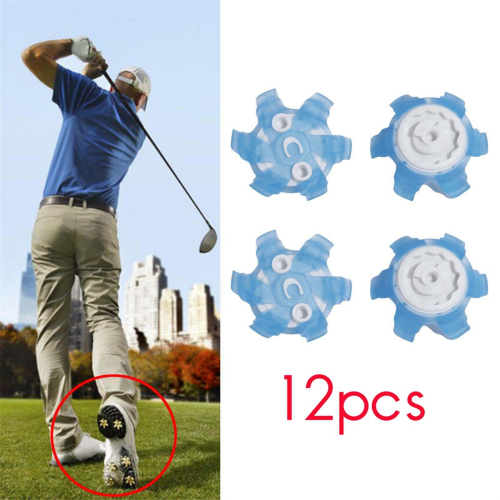 12Pcs Golf Shoe Spikes Golf Shoe Replacements TPU 2