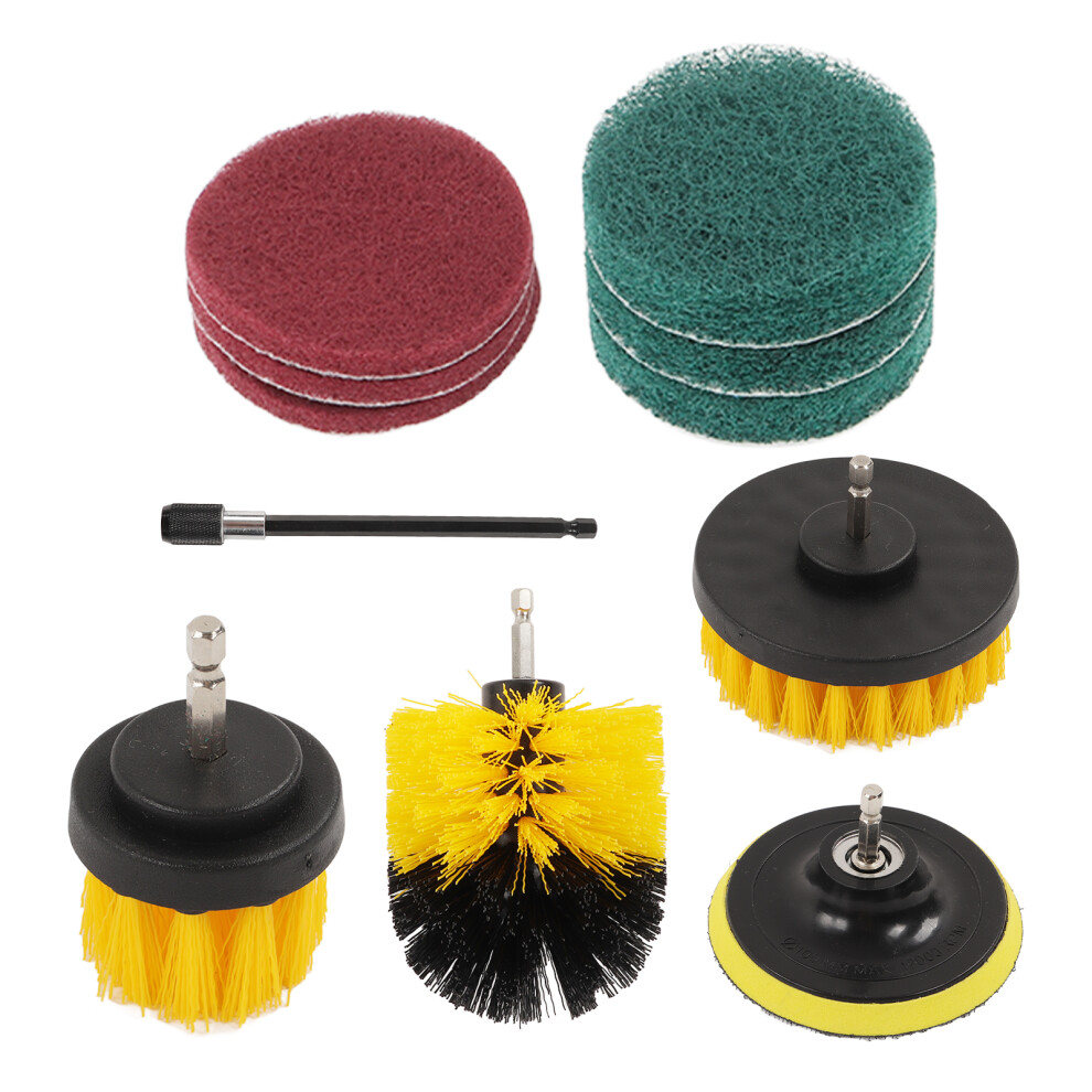 11pcs Drill Brush Attachment Set Power Scrubber