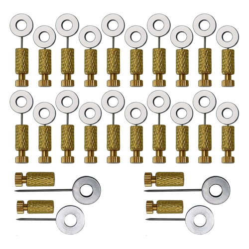 24PCS Leder Naht Positionierung Nadel, Handgemachte DIY Leder