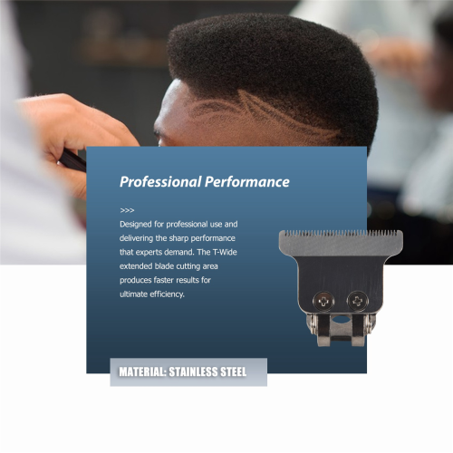 T-Shaped Hair Clipper Blade with Stand T9 Trimmer Head Silver 2