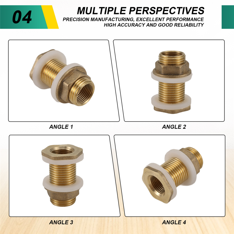 Lot De 2 Connecteurs De Tuyau De Douche, Raccords Filetés Mâle Vers
