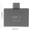 USB C han til dobbelt USB C hun splitter konverteradapter 2