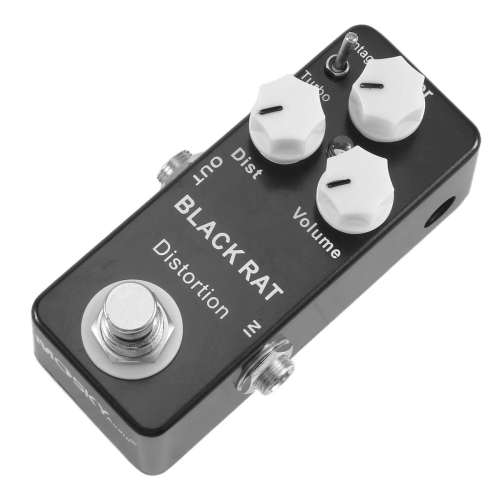 Pedală de efect pentru chitară mini-distortion RAT neagră 1