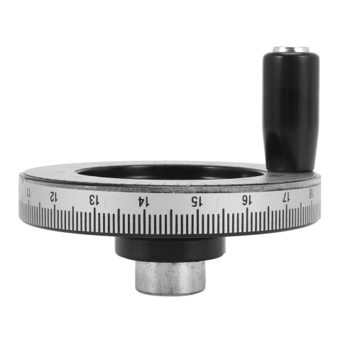 Volante mecânico calibrado com escala de roda sólida de 80 mm 2